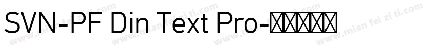 SVN-PF Din Text Pro字体转换
